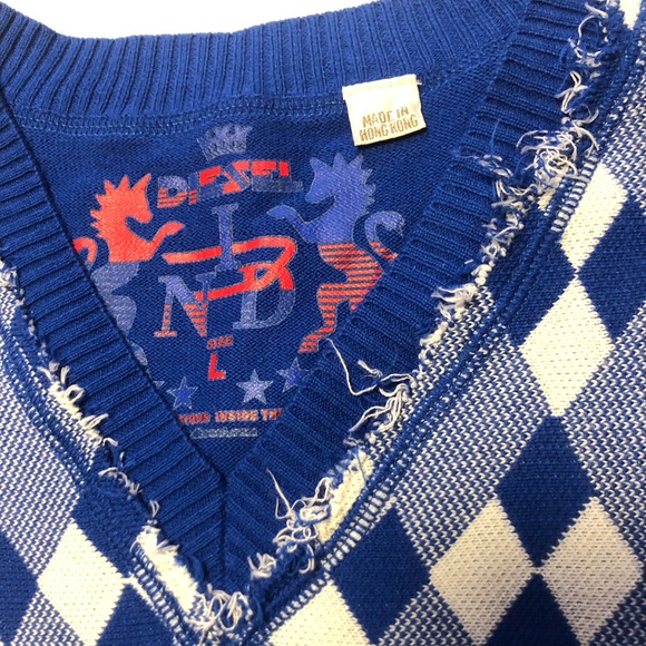 Vintage Diesel y2k cotton v-neck sweater - Picture 3 of 8